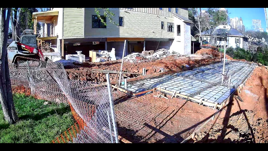 Example jobsite camera view from Correct House Watch